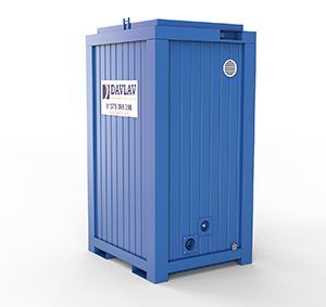 Secure steel container