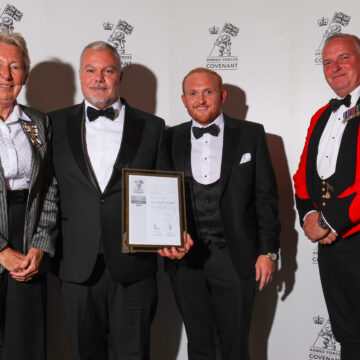 Armed Forces Covenant Silver Award Presentation evening at Madingley Hall Cambridge.
